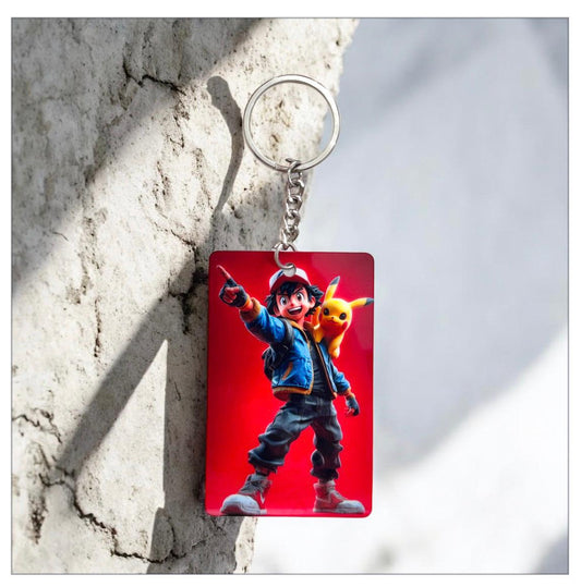 Pokémon Ash and Pikachu Keychain