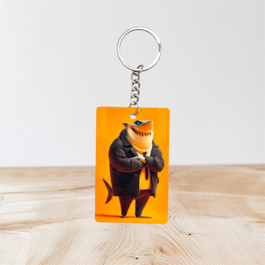 Business Shark Keychain