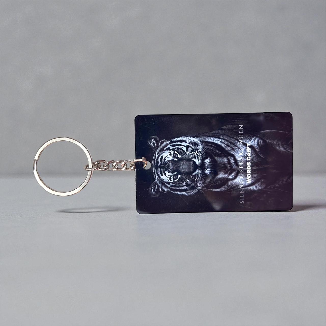 Tiger Keychain - Silent Speak When Words Can't