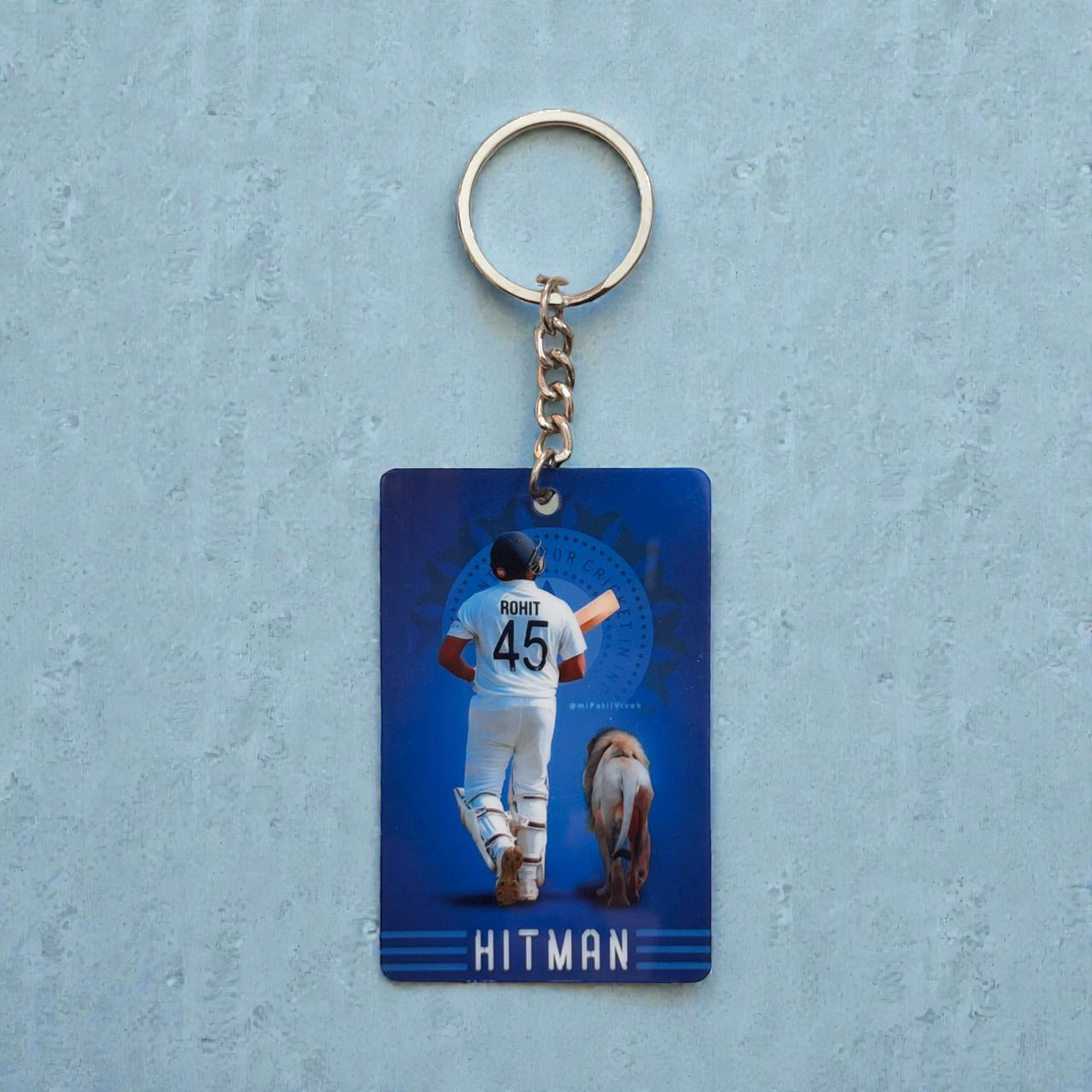 Hitman Rohit 45 Keychain - Premium Cricket Collectible