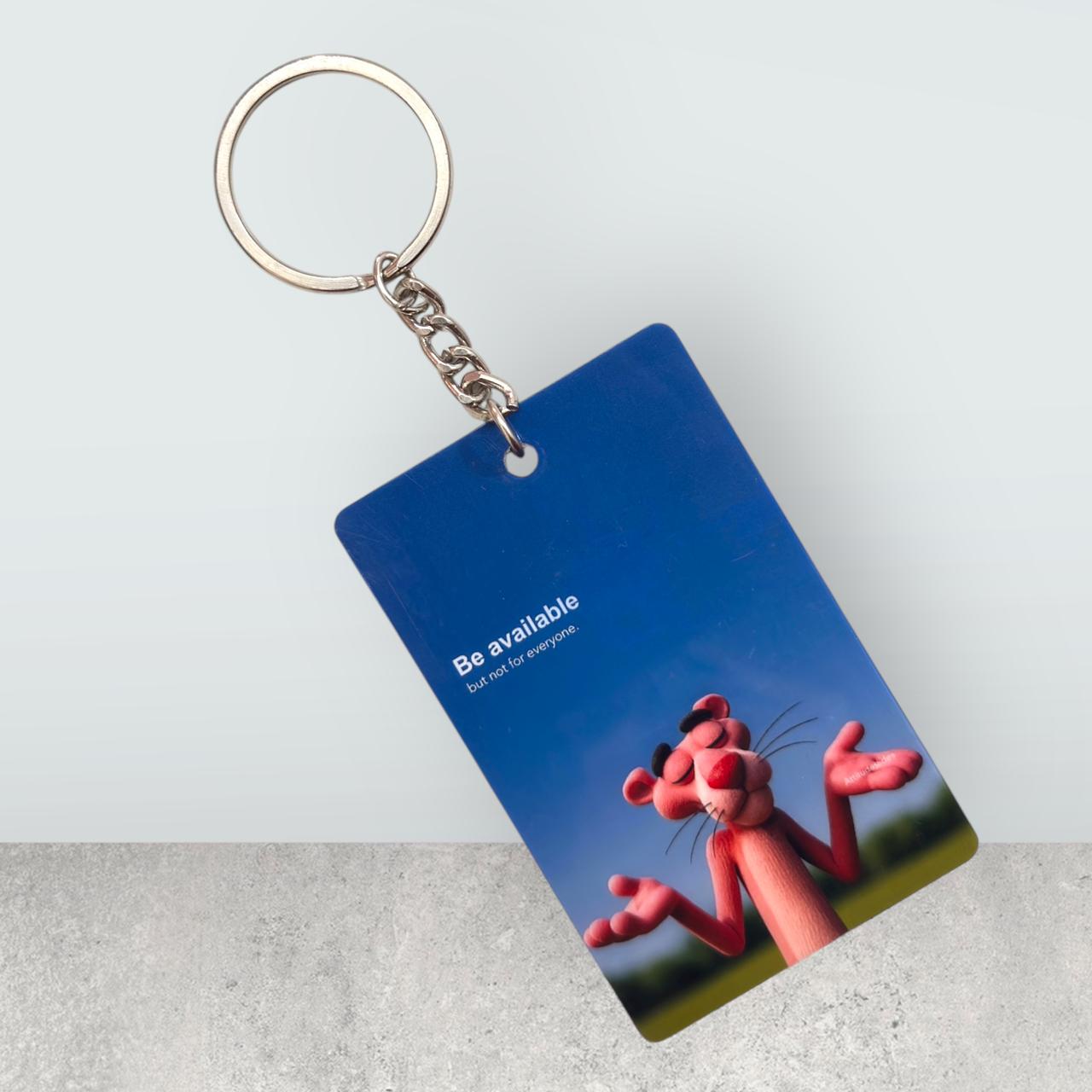 Pink Panther Be Available Keychain - Premium Collectible