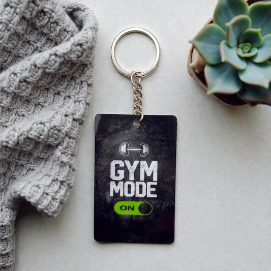 Gym Mode ON Keychain - Premium Fitness Motivational Collectible