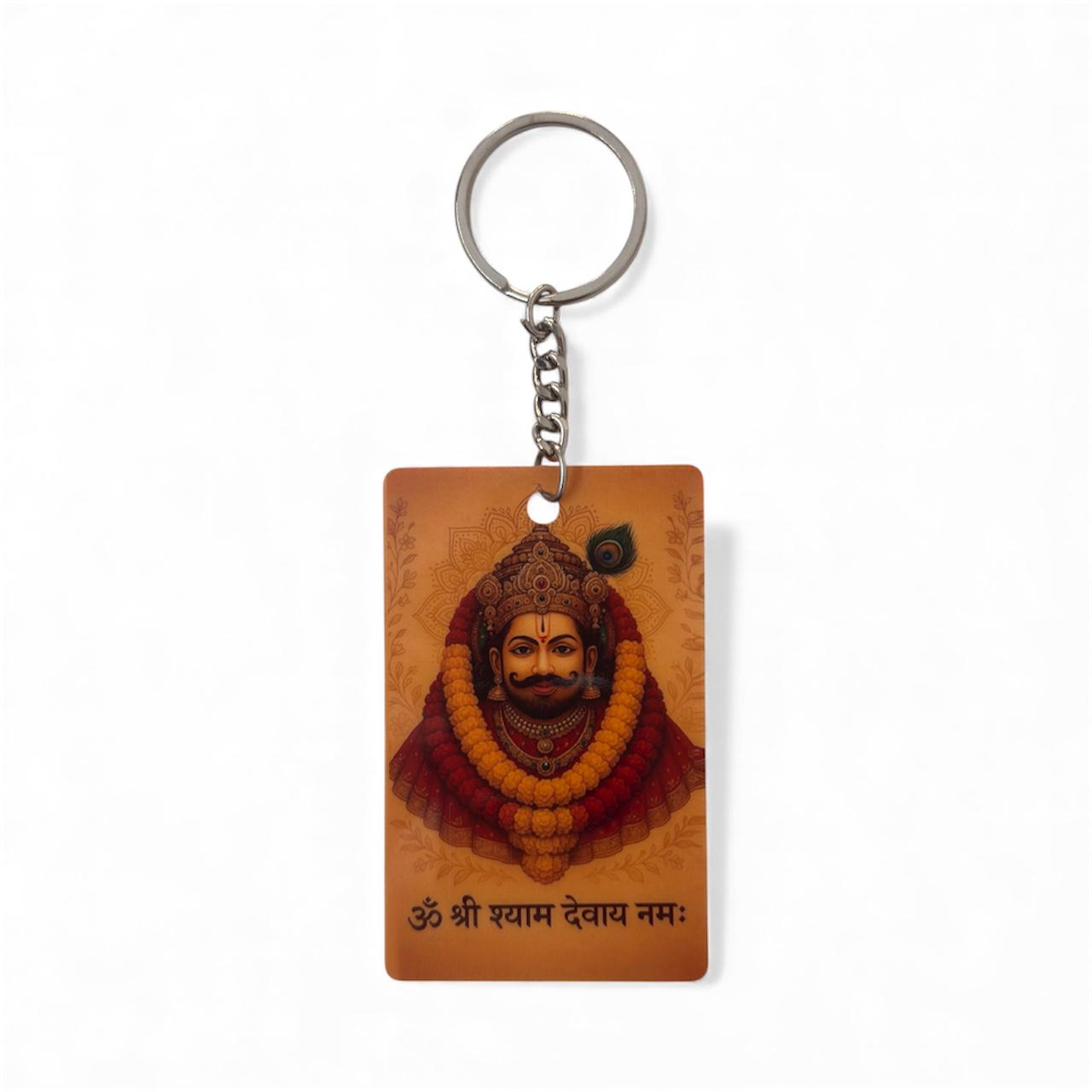 Om Shri Shyam Devaya Namah Premium Keychain