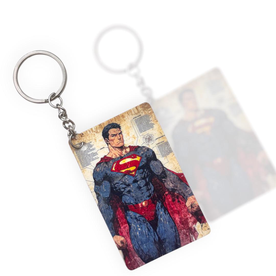 Superman Vintage Art Premium Keychain