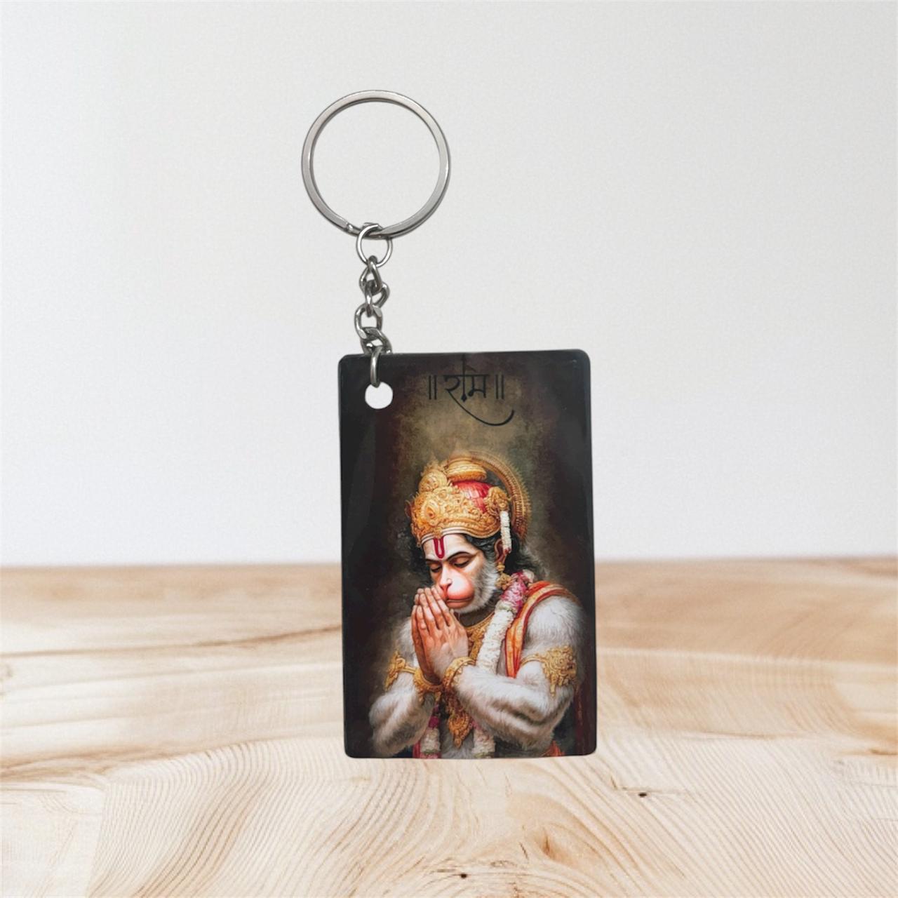 Jai Hanuman Premium Devotional Keychain