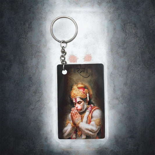 Jai Hanuman Premium Devotional Keychain