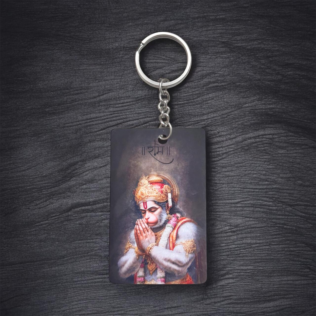 Jai Hanuman Premium Devotional Keychain