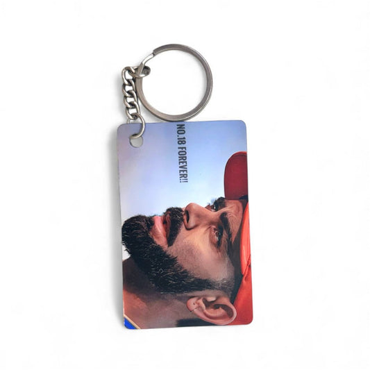 Virat Kohli No.18 Forever Premium Keychain