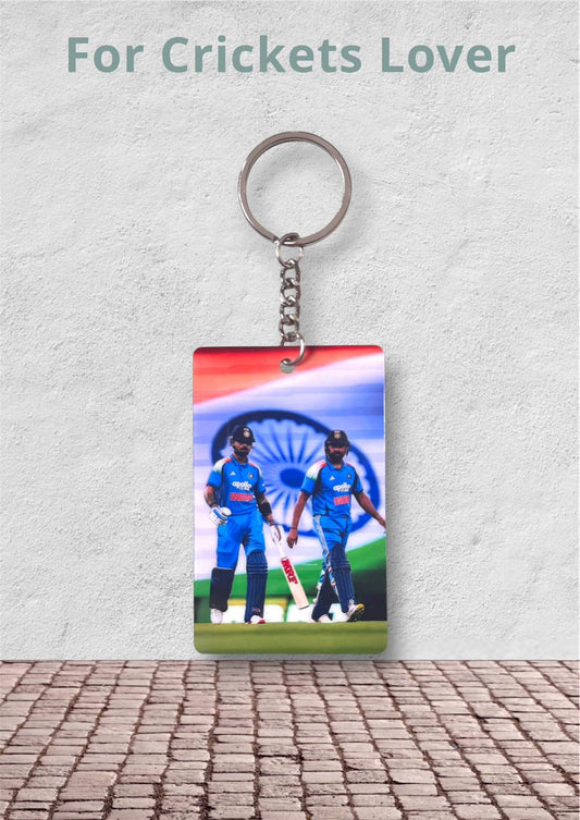 Virat & Rohit Cricket Premium Keychain