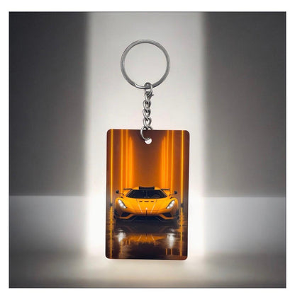 LAMORGHINI  Sports Car Keychain - Yellow LAMORGHINI