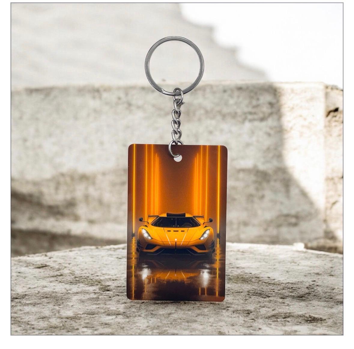 LAMORGHINI  Sports Car Keychain - Yellow LAMORGHINI