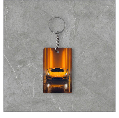 LAMORGHINI  Sports Car Keychain - Yellow LAMORGHINI