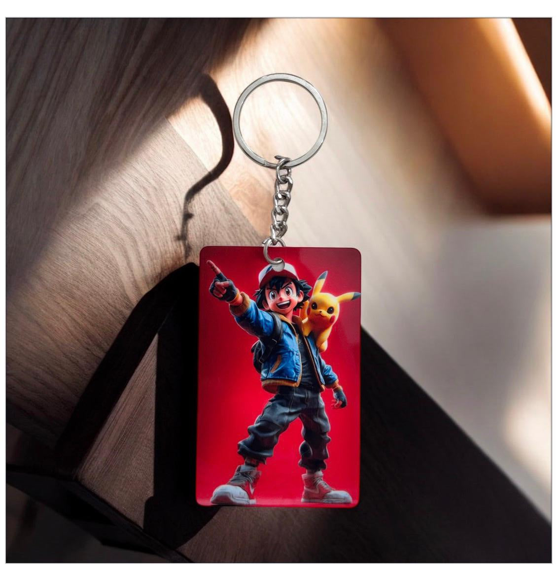 Pokémon Ash and Pikachu Keychain