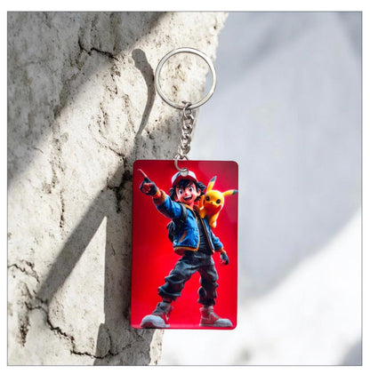 Pokémon Ash and Pikachu Keychain