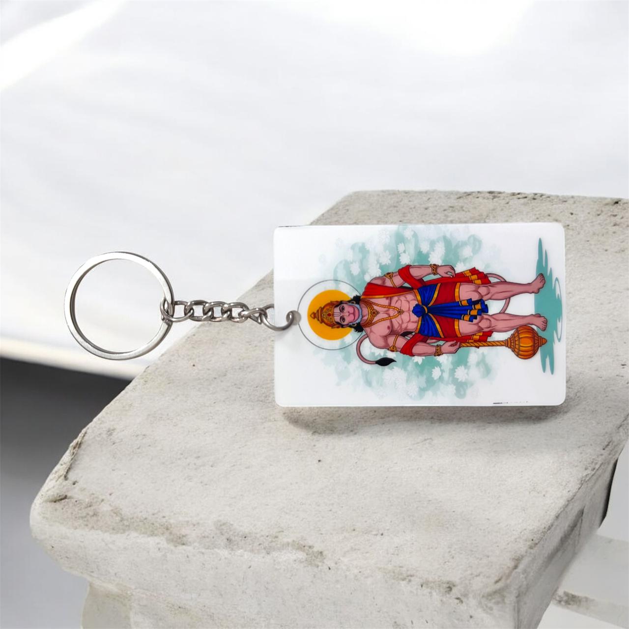 Shree Hanuman Devotional Keychain