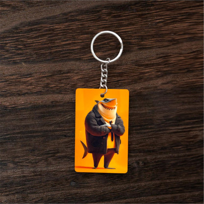 Business Shark Keychain