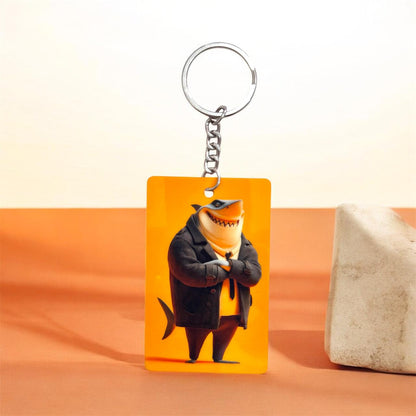 Business Shark Keychain