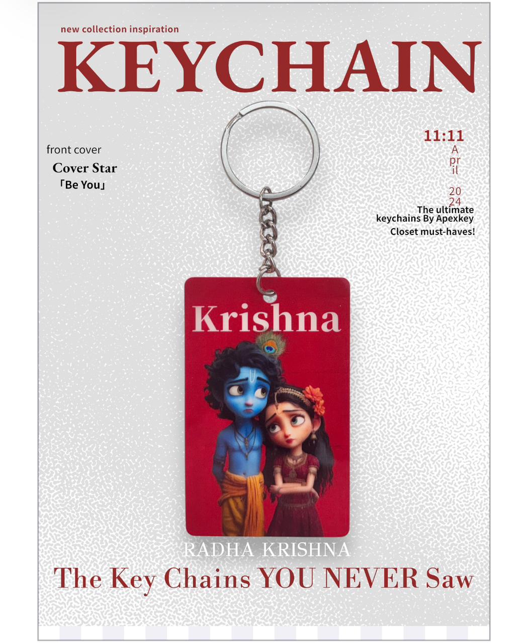 Krishna Keychain - Devotional Character Keychain