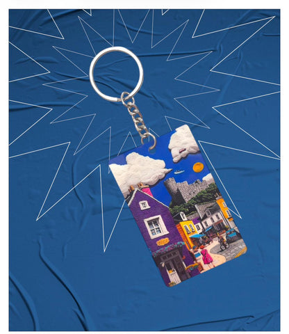 Colorful Street Scene Keychain - Neon Fever Special Edition
