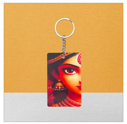 Durga Keychain - Devotional Goddess Keychain