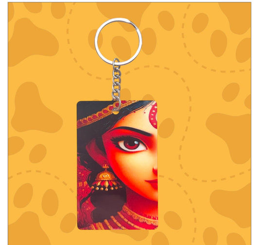 Durga Keychain - Devotional Goddess Keychain