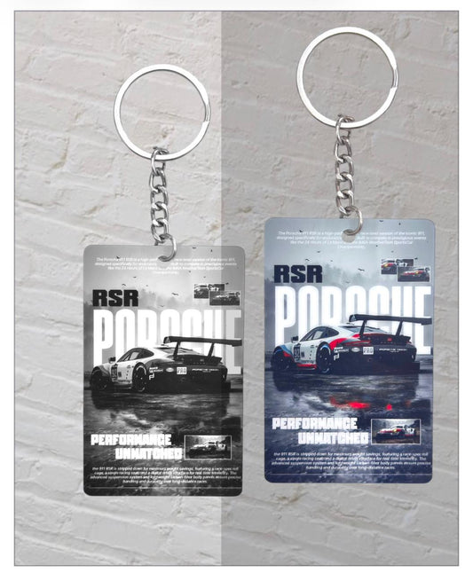 Porsche RSR Keychain - Performance Unlimited Edition