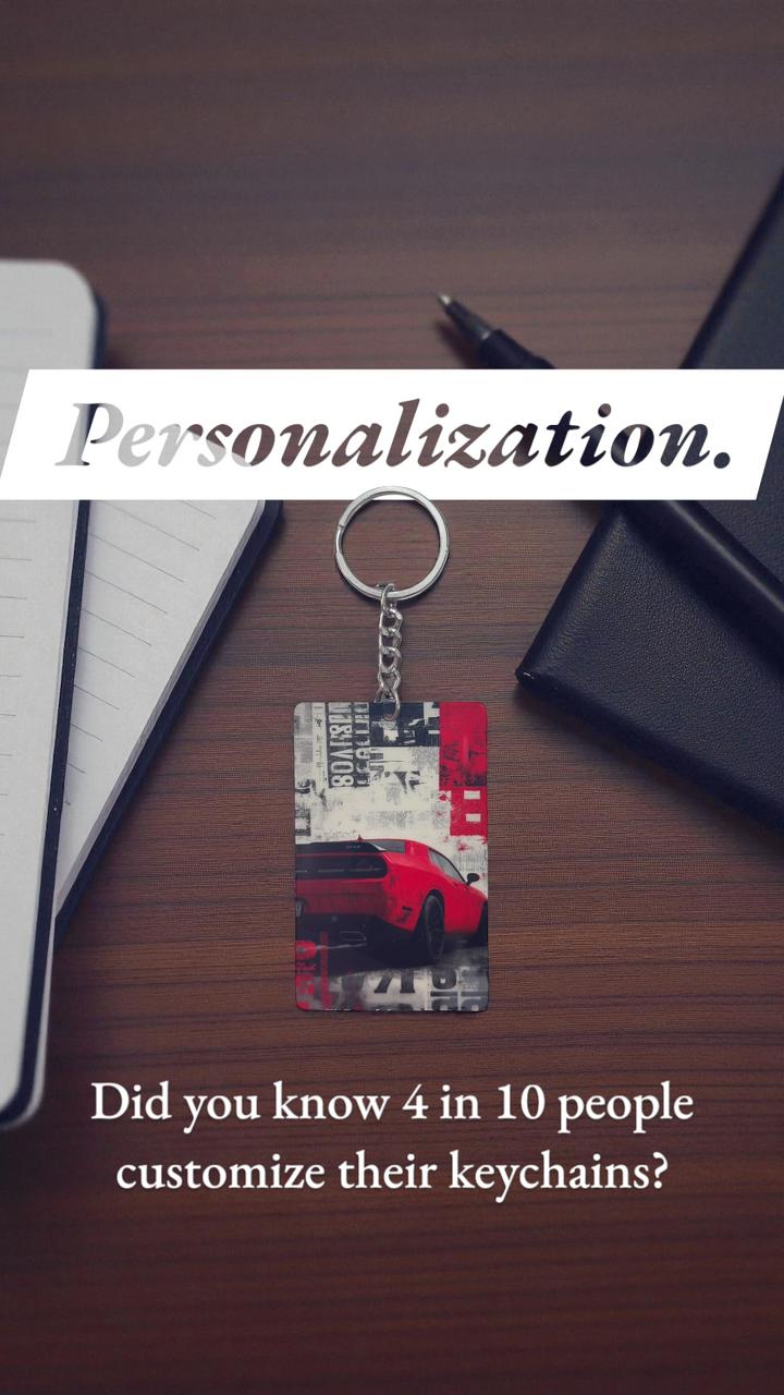 Red Sports Car Keychain - Urban Street Style Collectible