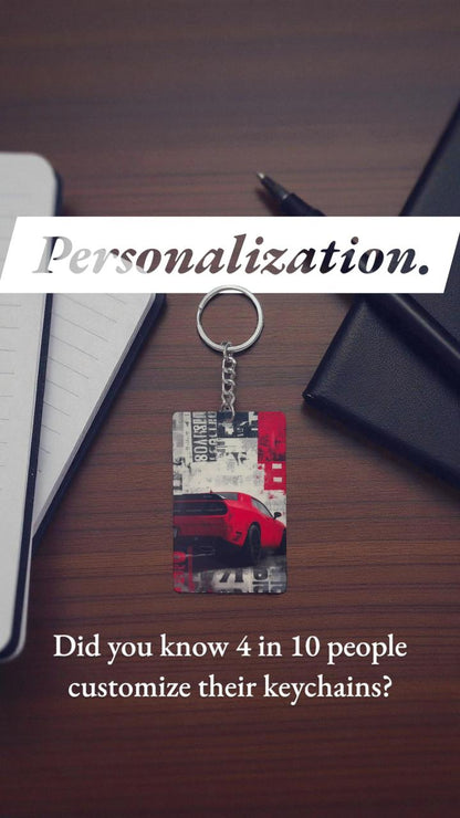 Red Sports Car Keychain - Urban Street Style Collectible
