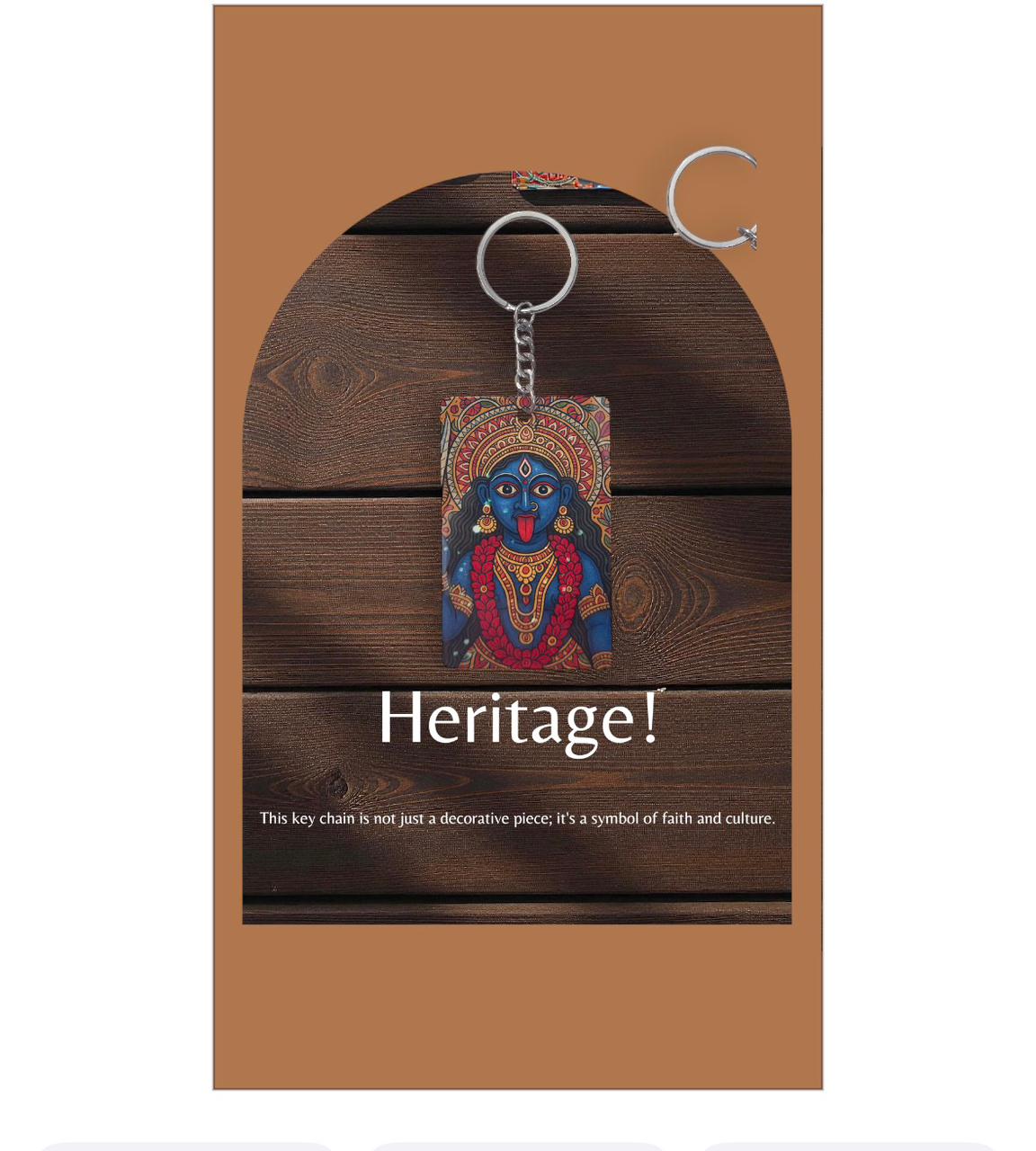 Devotional Heritage Keychain - Goddess Kali Premium Collectible