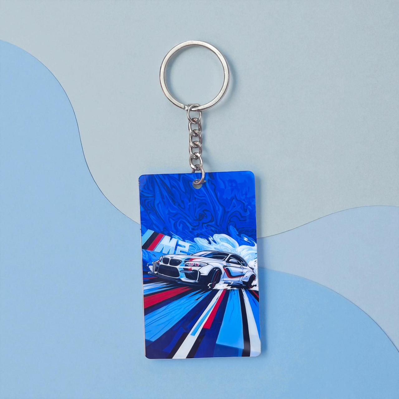 BMW M3 Racing Keychain - Premium Sports Car Collectible