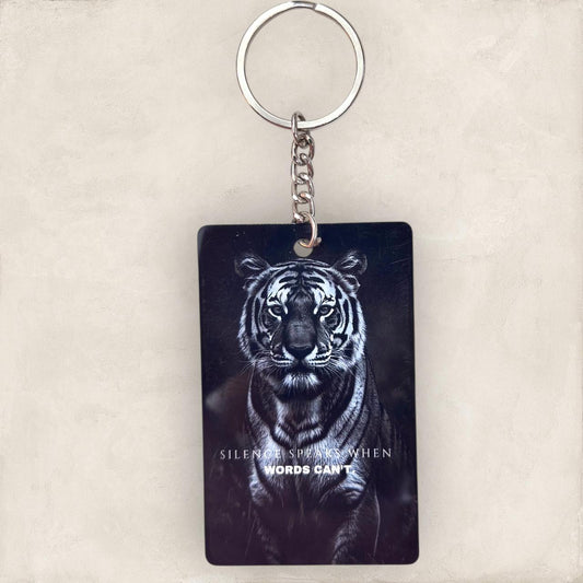Tiger Keychain - Silent Speak When Words Can't
