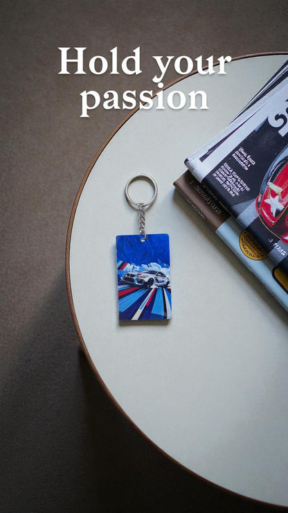BMW M3 Racing Keychain - Premium Sports Car Collectible