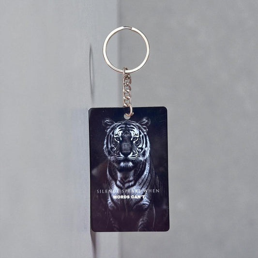 Tiger Keychain - Silent Speak When Words Can't