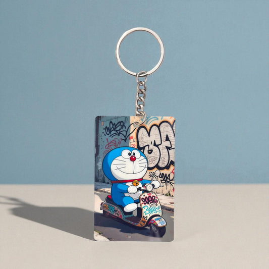 Doraemon Graffiti Keychain - Street Art Edition
