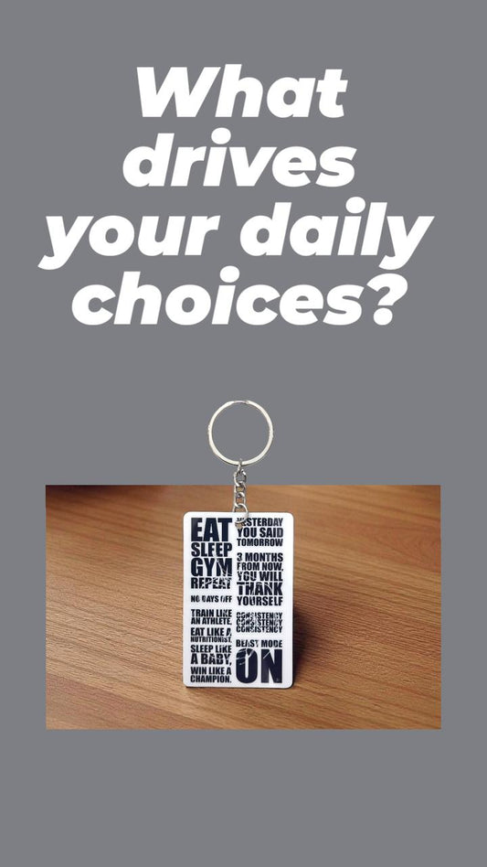 Motivational Gym Keychain - Eat Sleep Gym Repeat