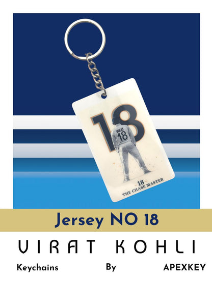 Virat Kohli 18 The Chase Master Keychain - Premium Cricket Collectible