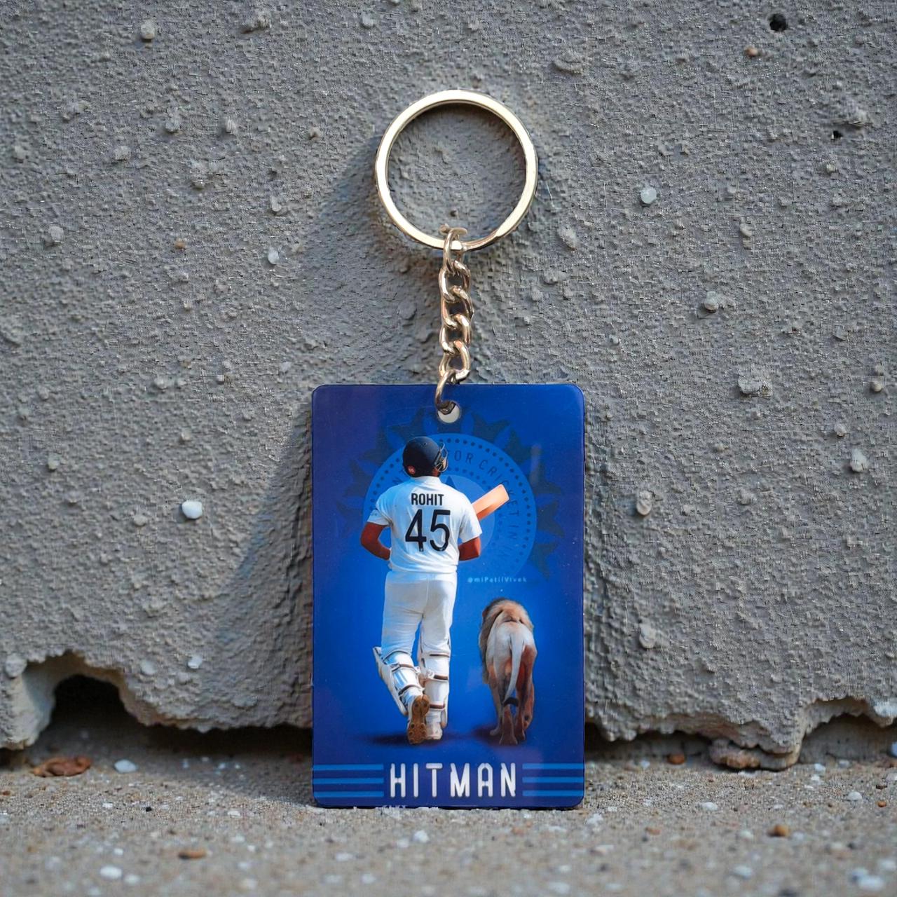 Hitman Rohit 45 Keychain - Premium Cricket Collectible