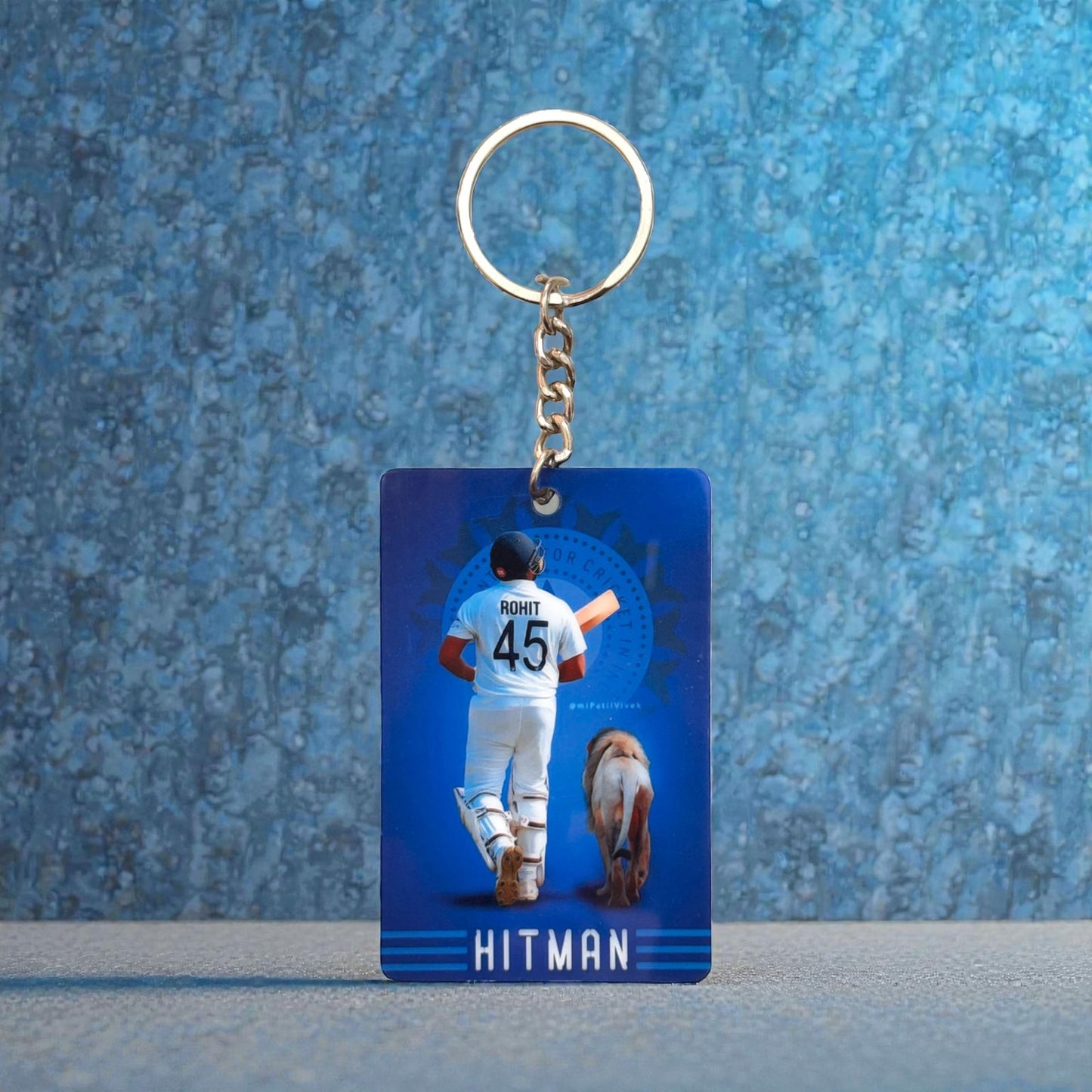 Hitman Rohit 45 Keychain - Premium Cricket Collectible