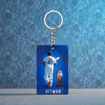 Hitman Rohit 45 Keychain - Premium Cricket Collectible