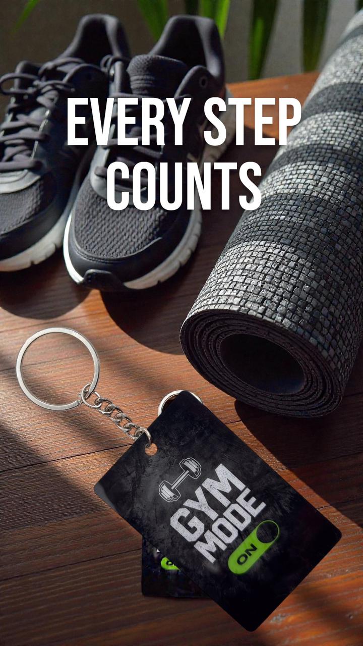 Gym Mode ON Keychain - Premium Fitness Motivational Collectible