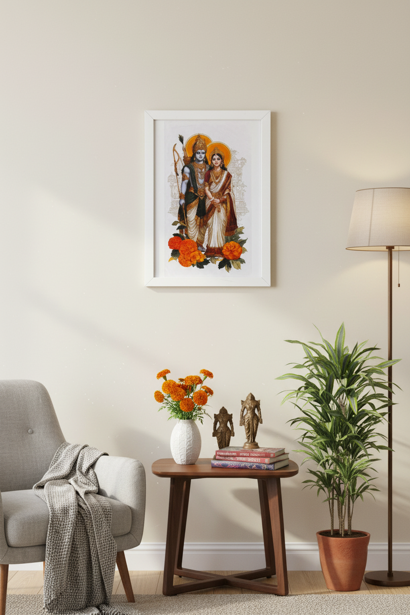 Devotional wall art decor scene